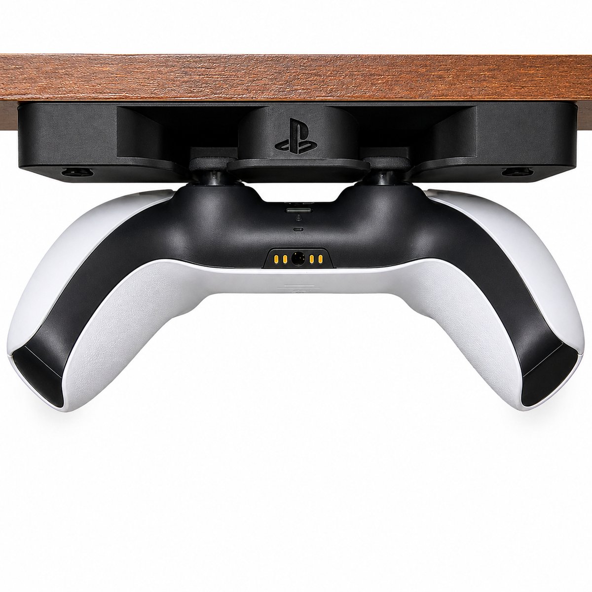 Playstation 5 Controller Houder Onder Bureau - PS5 Controller Houder Wand Montage - Game Controller Houder Onder Kast - Controller Standaard Bureau Montage - Playstation Accessoires - Ruimtebesparend - Minimalistisch Design - Zwart
