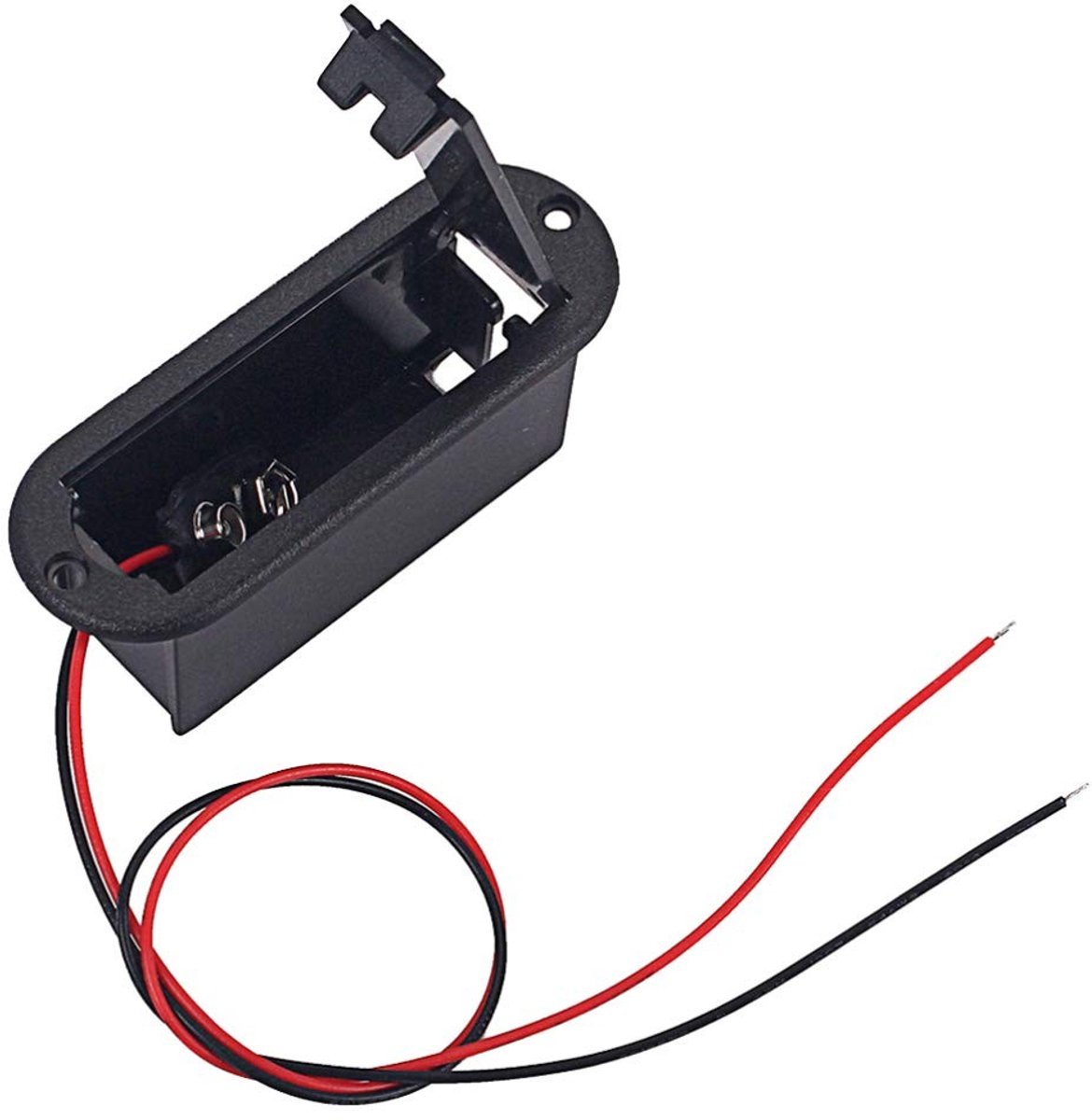 Allecto - 9V batterijhouder - Actieve gitaar pick-up - Professionele bescherming - Zwart - Batterij case - Duurzaam kunststof - Geschikt voor gitaa...