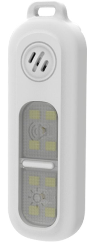 KIMO DIRECT Persoonlijk Alarm - Met Clip en Koord - Alarm Sleutelhanger - Zelfverdediging - 130dB - Wit