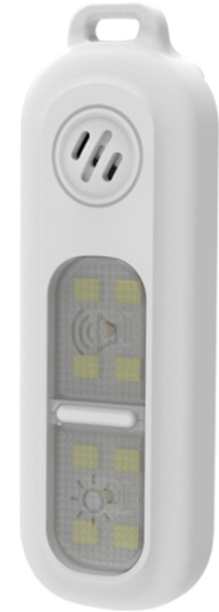 KIMO DIRECT Persoonlijk Alarm - Met Clip en Koord - Alarm Sleutelhanger - Zelfverdediging - 130dB - Wit