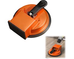 carmdering - Vloer Kierhersteller - Vloer Reparatie Tool - Zuignap - 120 mm, aluminium en rubber, voor hout en laminaat - Eenvoudig in 3 stappen, stevige grip - Veilig voor vloeren, met geluidsdempend vilt - DIY zonder aannemer, direct resultaat