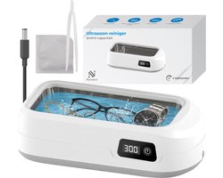 Nuvance Ultrasoon Reiniger - Brillenbad - 640ml - Ultrasone Reiniger voor Brillen & Sieraden - Kunstgebitreiniger