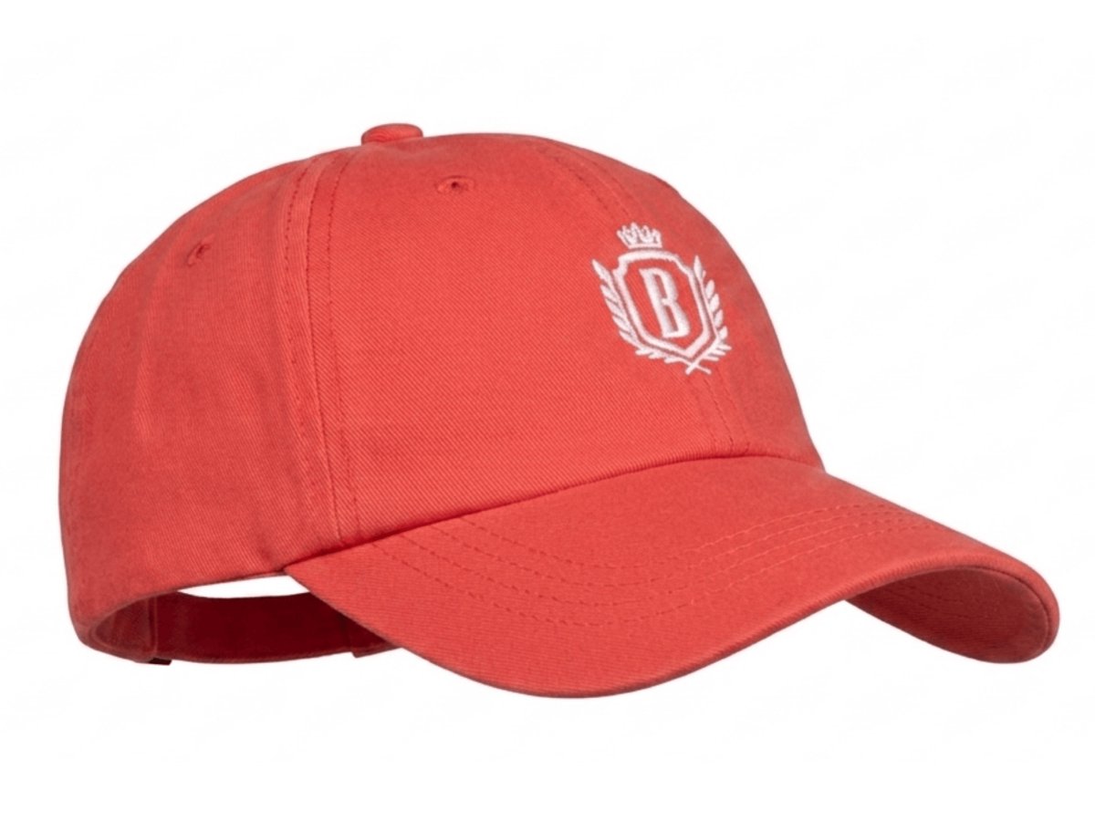 Bèlfort Pet Baseball Cap rood Heren - 100% Premium Katoen - Verstelbare Pet met Riemsluiting - Mannen / Vrouwen - Casual Pet -
