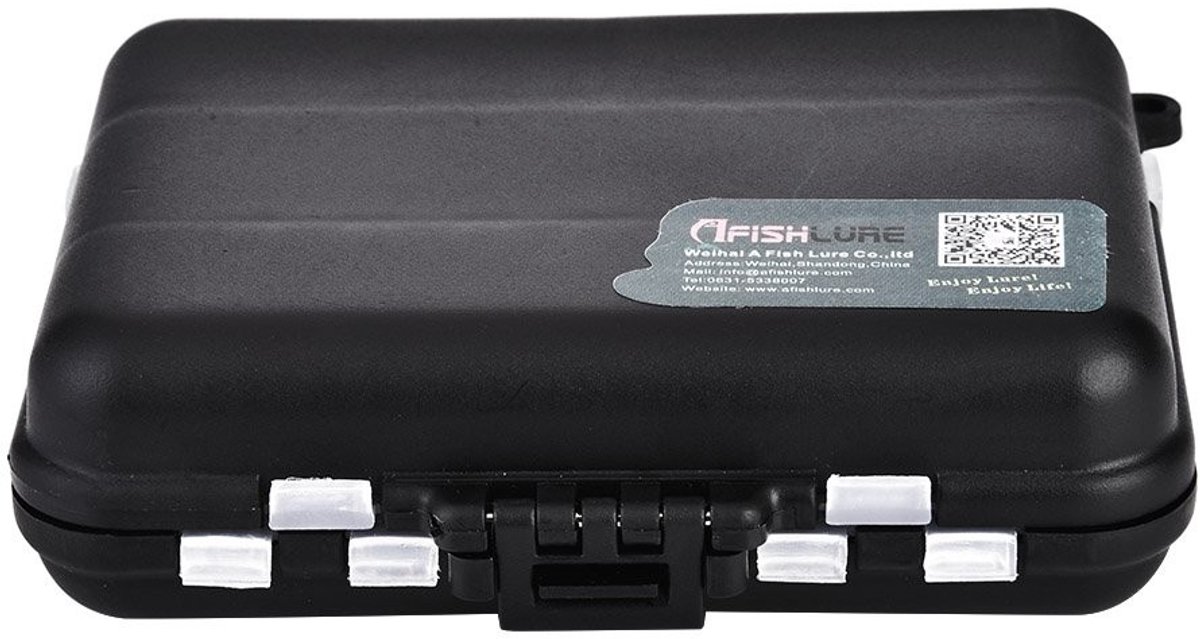 Byshayne - Multifunctionele Bait Box - Waterdichte Vervangingsbox - Zwart - Visbox voor Haakjes - Ideaal voor Hengelsport - Compact formaat