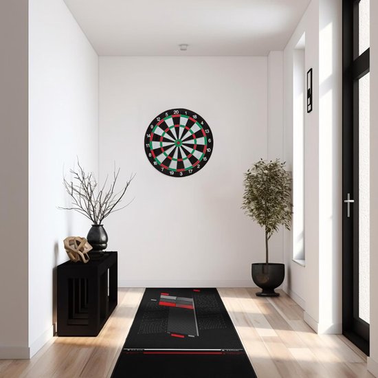 KAD® Dartmat Met Oche - Dartmat - Dartsmat - Zwart - 297cm x 66cm x 297cm van kad — afbeelding 4