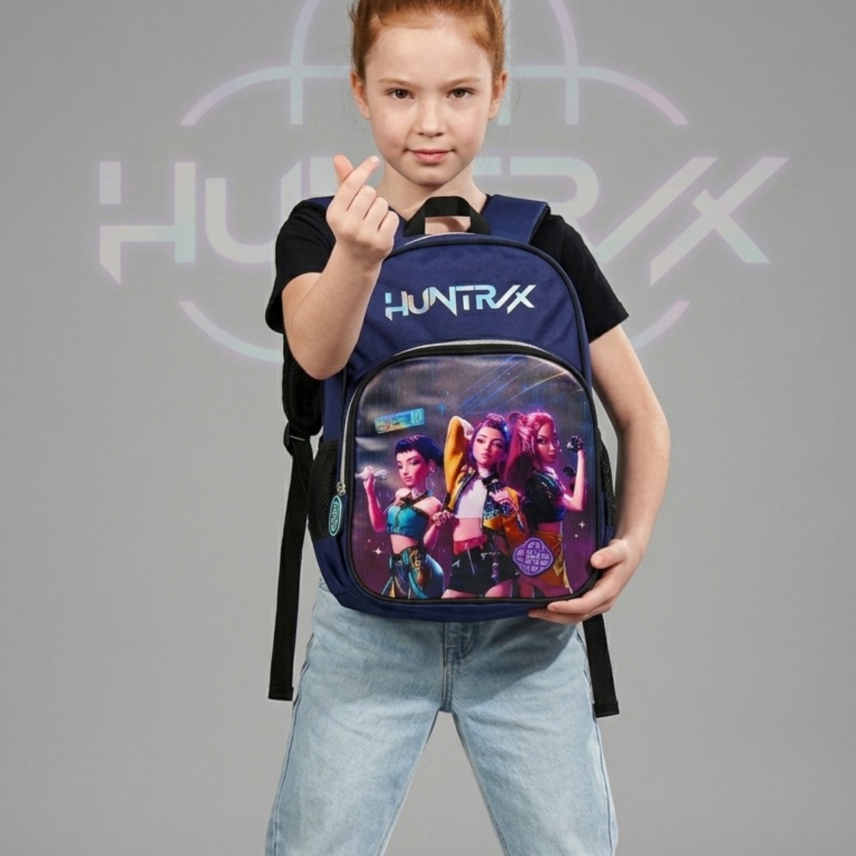 Kpop Demon Hunters Rugzak Meisjes Hoogte 38cm – Officieel Gelicenseerd - Kinder Schooltas met Laptopvak 15 Inch – Tablet Rugzak — afbeelding 6