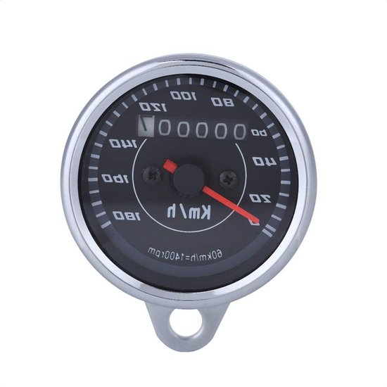 Motorfiets Snelheidsmeter met Dubbele LED Achterlicht en IJs Snelheidsweergave voor Alle Motorrijders — afbeelding 3
