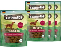 ADVENTuROS Nuggets hondenkoekjes, vetarm, met wildzwijnsmaak, 6 x 90g