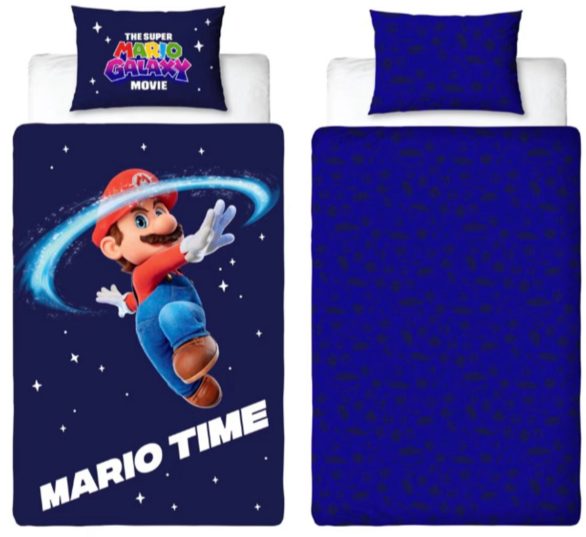 The Super Mario Galaxy Movie Dekbedovertrek | 140x200 cm | Kinderdekbedovertrek Dubbelzijdig | Omdraaien voor ander patroon