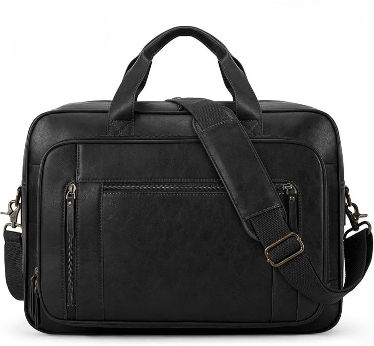 Leren Laptoptas - Laptoptas - Leren Tas - Luxe Leren Laptoptas - Werktas - Schoudertas - Business Tas - Leren Business Tas - 16 inch - Zwart - van Imperatoris