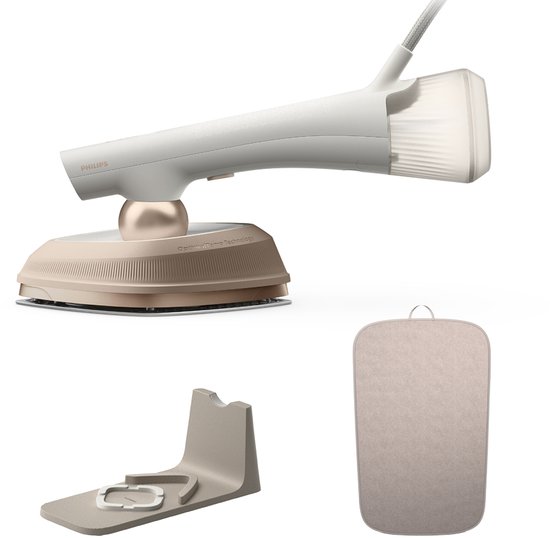 Philips OneTurn - GC213/10 - Fer à vapeur hybride & défroisseur de vêtements - Fer à repasser & Défroisseur en 1