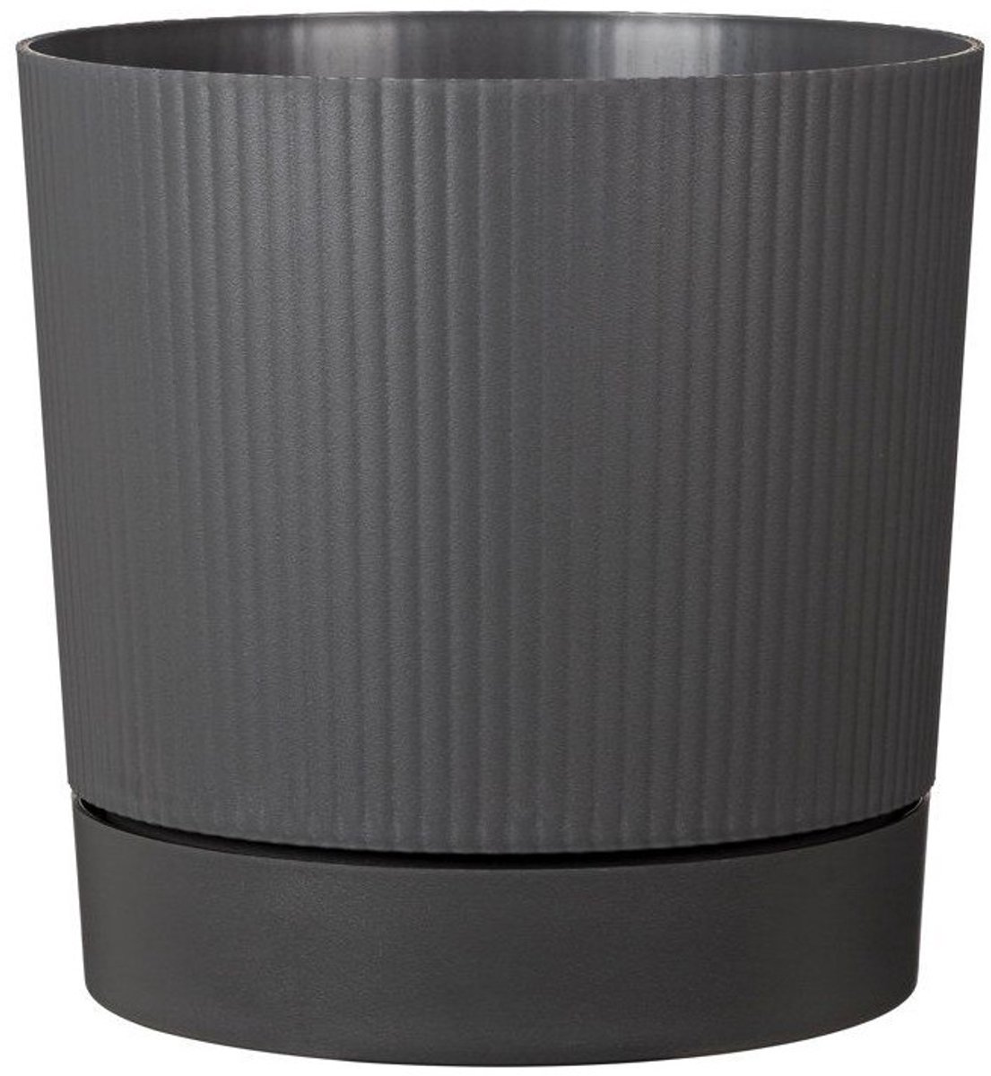 Bloempot Lino met waterreservoir Ø 47 cm - Antraciet