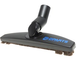 Dparts stevige parketborstel met zachte haren - 35mm - Zonder wieltjes - Grote stofopname - Stofzuiger Borstel Roteerbaar Universeel - Geschikt voor Bosch Siemens Sauber Inventum Philips