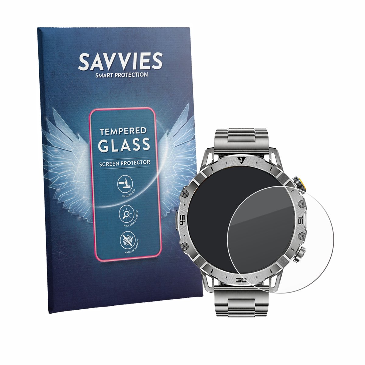Savvies - Glas Screenprotector voor LIGE EF18 1.7" - Gehard Beschermglas 9H