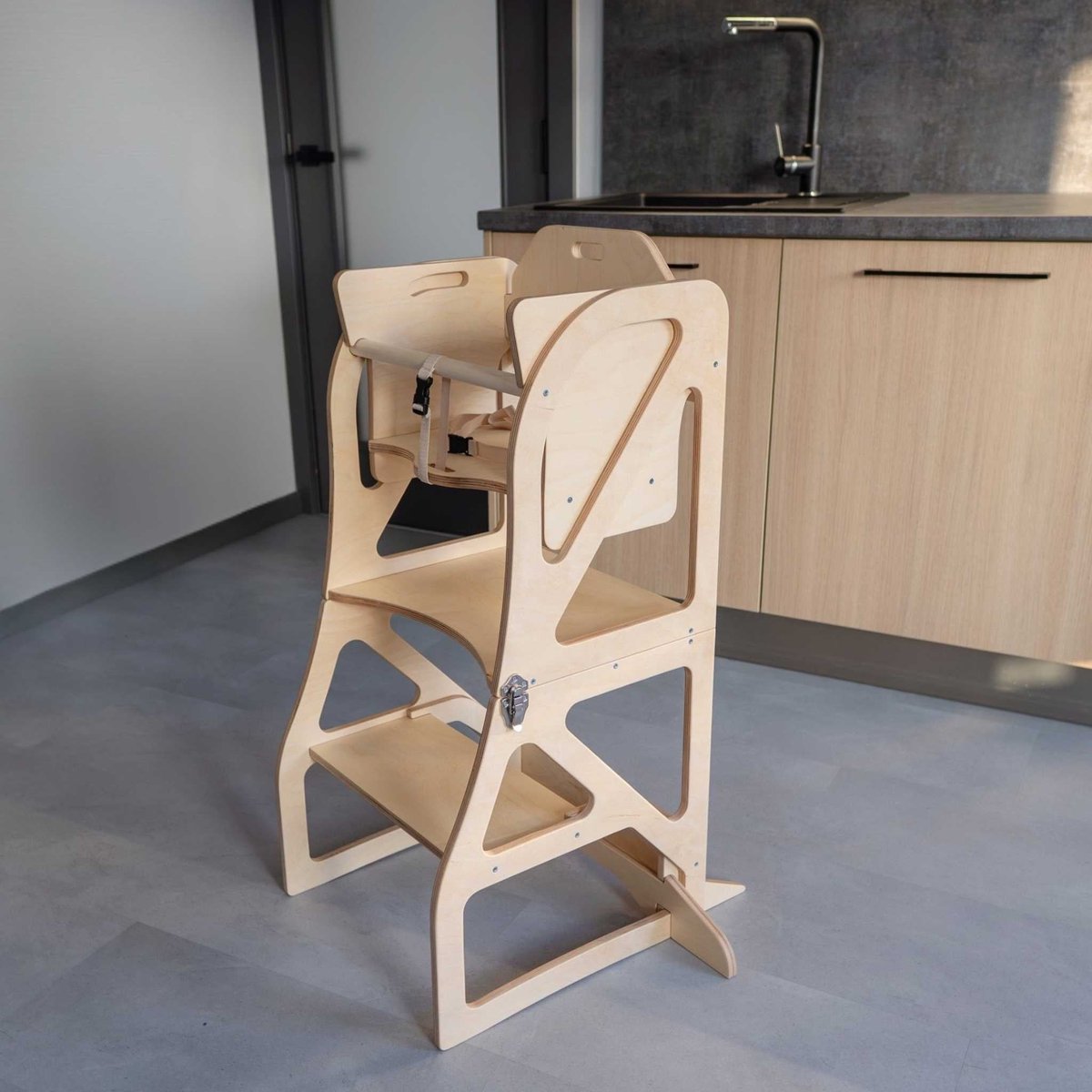 Kitchen Tower kinderstoel - combo set - naturel