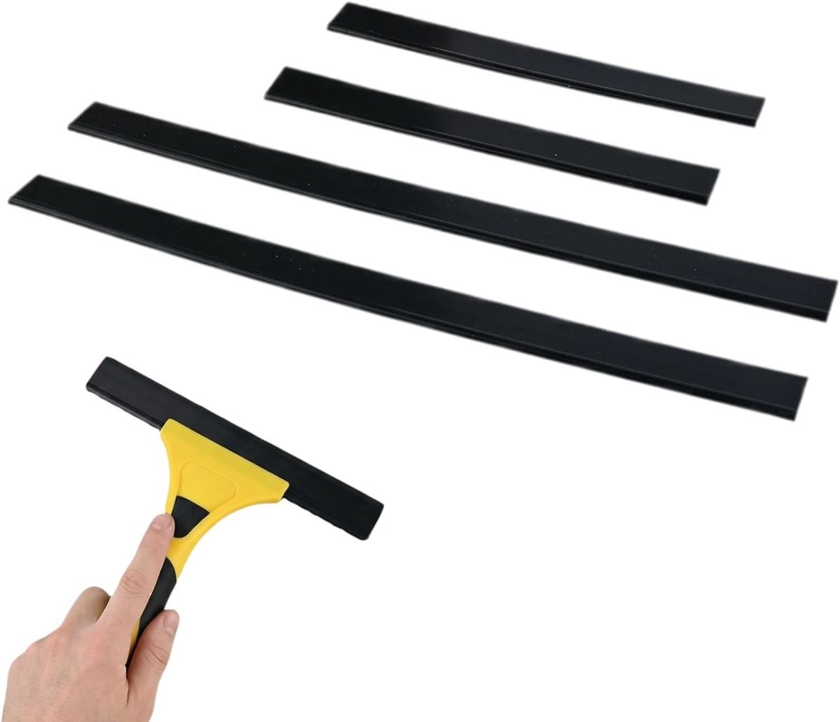 Set van 4 Vervangende Rubber Raamwissers voor Raamzuigers - Compatibel met Diverse Modellen, Ideaal voor Schoonmaken en Onderhoud van Ramen