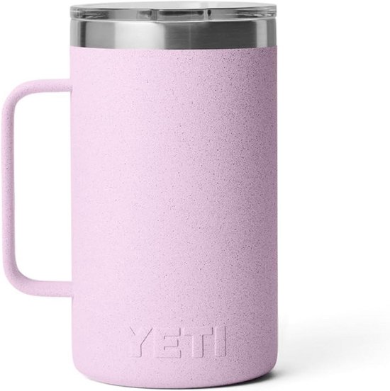 YETI Rambler Mug – Cherry Blossom 710ml – Keramische Binnenlaag – Dubbelwandig Vacuüm Geïsoleerd – RVS Stapelbare Koffiemok met MagSlider Deksel — afbeelding 2
