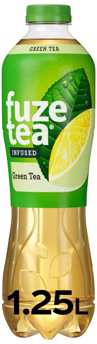 Fuze Tea Green tea 1,25 ltr per petfles, krimp 6 flessen