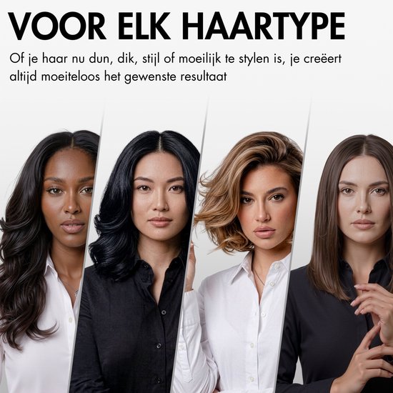 Sansbeauté® Blowout 3-in-1 Thermal Brush 38 mm - Keramische Warmteborstel - Multistyler - Airstyler - Haarborstel - Krulborstel - Haarborstel - Stijlborstel - Warmteborstel - Volume en Krullen - Roterende Kabel