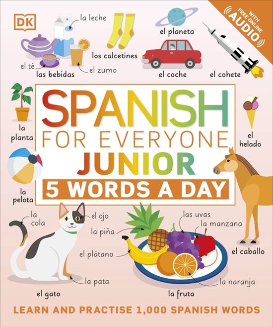 Spanish for Everyone Junior 5 Words a Da - cover