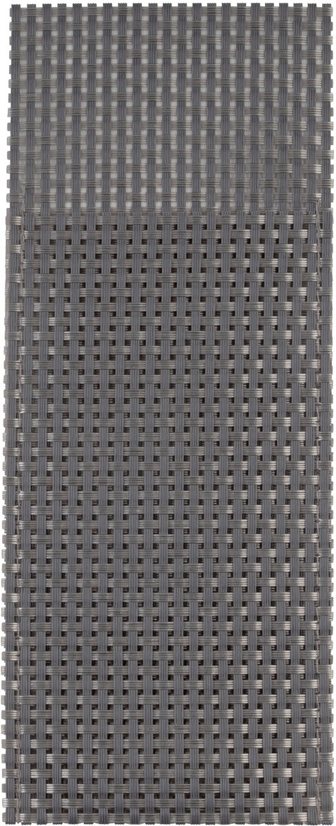 APS servet en bestektasje – 24 x 9 cm – zilvergrijs – 6 stuks