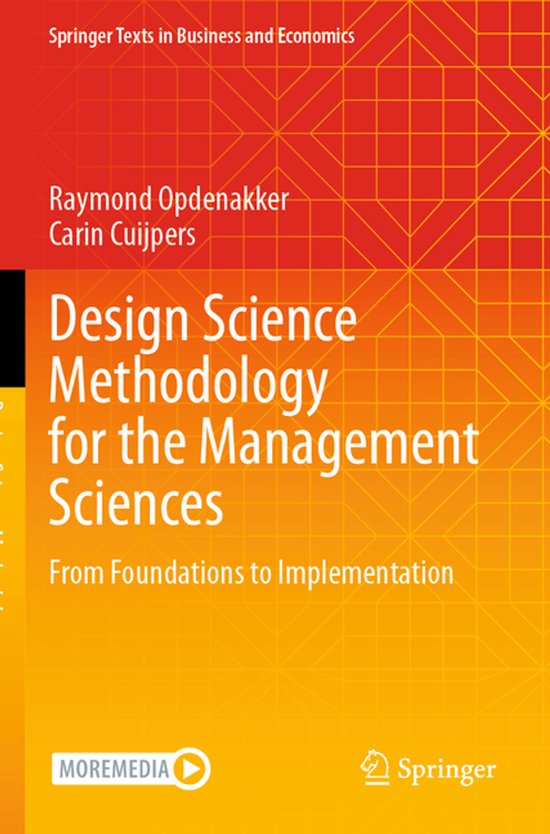 Springer Texts in Business and Economics- Design Science Met ... - cover