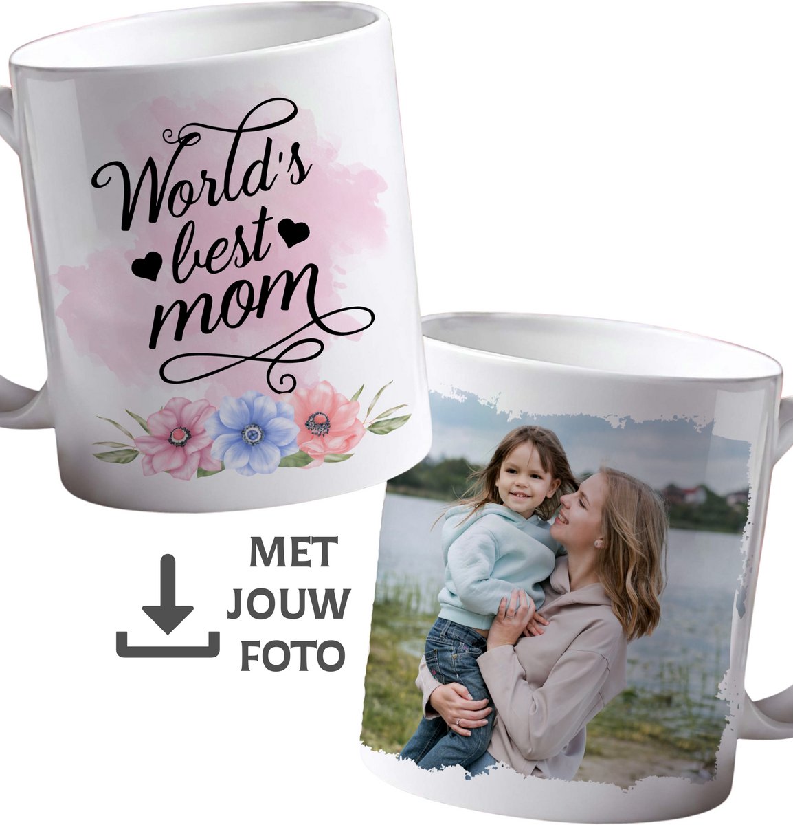 Moederdag Cadeau Mama – Mok met Foto – Origineel Cadeau voor Moeder – Inclusief Cadeauverpakking