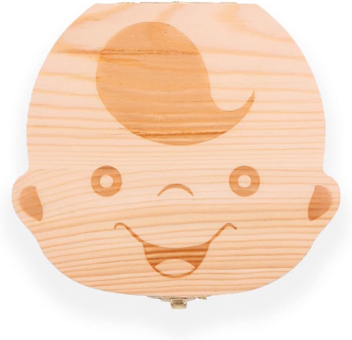 Baby Tanden Opslaan - Houten Kisten - Jongens - Souvenir Doos - Opslaan Tanden - Leuke Persoonlijkheid - Geschikt voor Baby Tanden Opslaan - Bladverliezende Souvenir Doos (Jongens)