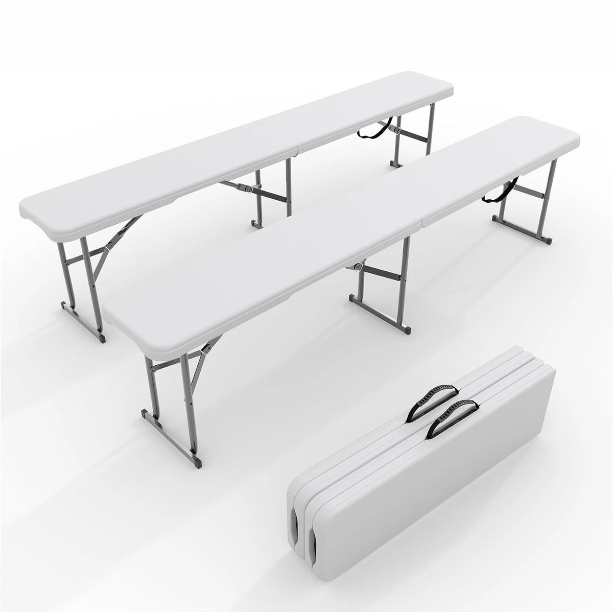 Sello! tuinbank – picknickbank – opvouwbaar – compacte opslag – lichtgewicht – feestjes – kamperen - draagvermogen 180kg – 183cm