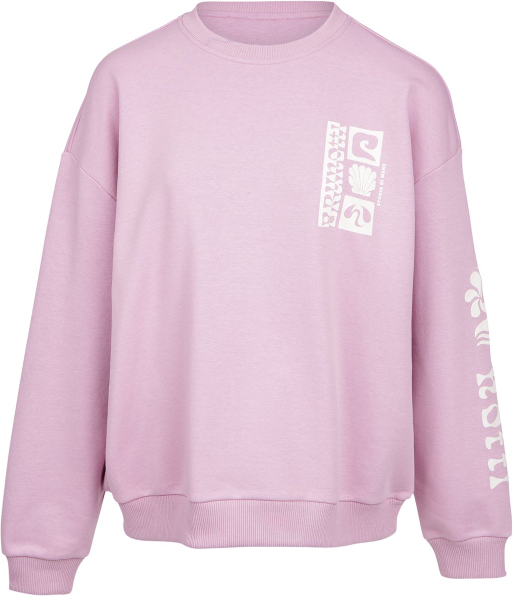 Brunotti Yanouka Sweater Dames Loose Fit Crewneck L Mauve Mist