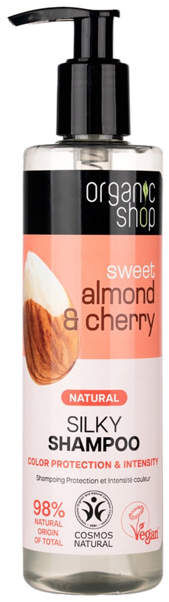 Organic Shop Shampoo Kleurbescherming en -intensiteit Amandel en Kers 280 ml