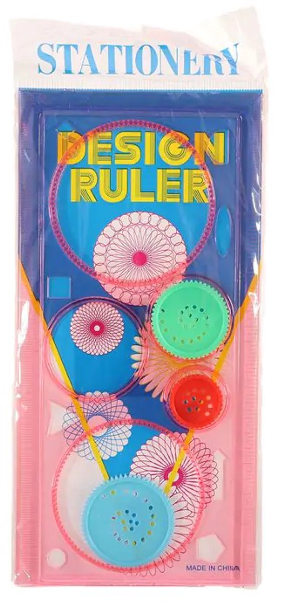 Spirograaf Roze - Creatieve Tekenset Design Ruler - Patronen Tekenen - Sjablonen Liniaal - Knutselen voor Kinderen