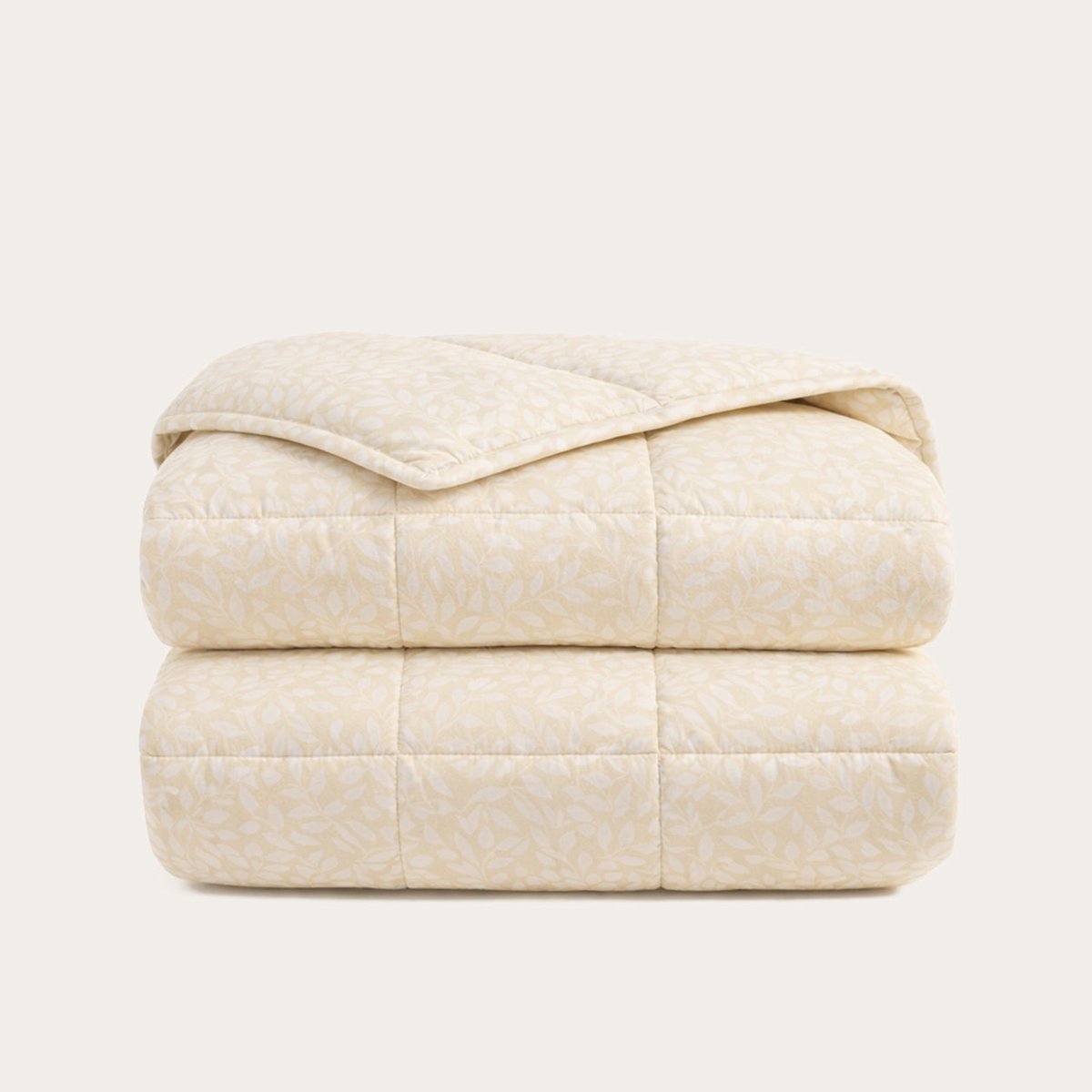 HappyBed Dekbed zonder overtrek 140x200 - 100% Katoen - Wasbaar Dekbed - Bedrukt dekbed zonder hoes - Hoesloos Dekbed - Eenpersoonsdekbed - Sand Drift