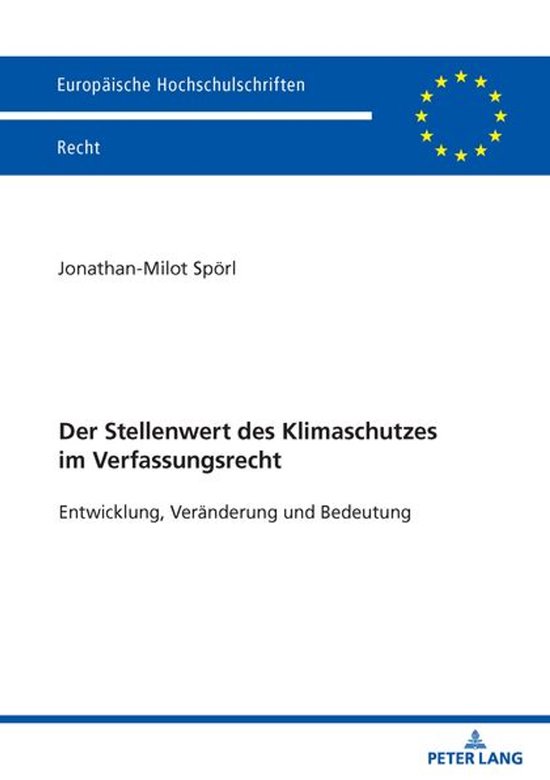 Europaeische Hochschulschriften Recht 6839 - Der Stellenwert ... - cover