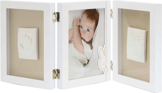 Dooky x Nijntje Triple Frame Large - 2D Baby Hand- & Voetafdruk Lijstje - Persoonlijk Kraamcadeau van Dooky — afbeelding 4