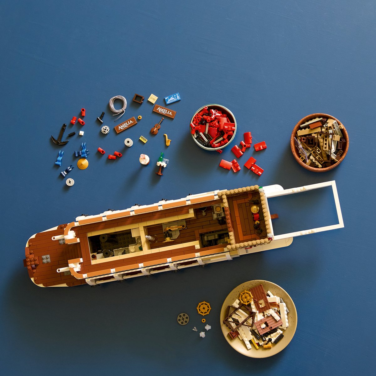 LEGO Ideas Stoomboot Bouwpakket voor Volwassenen - 21356 – foto 5