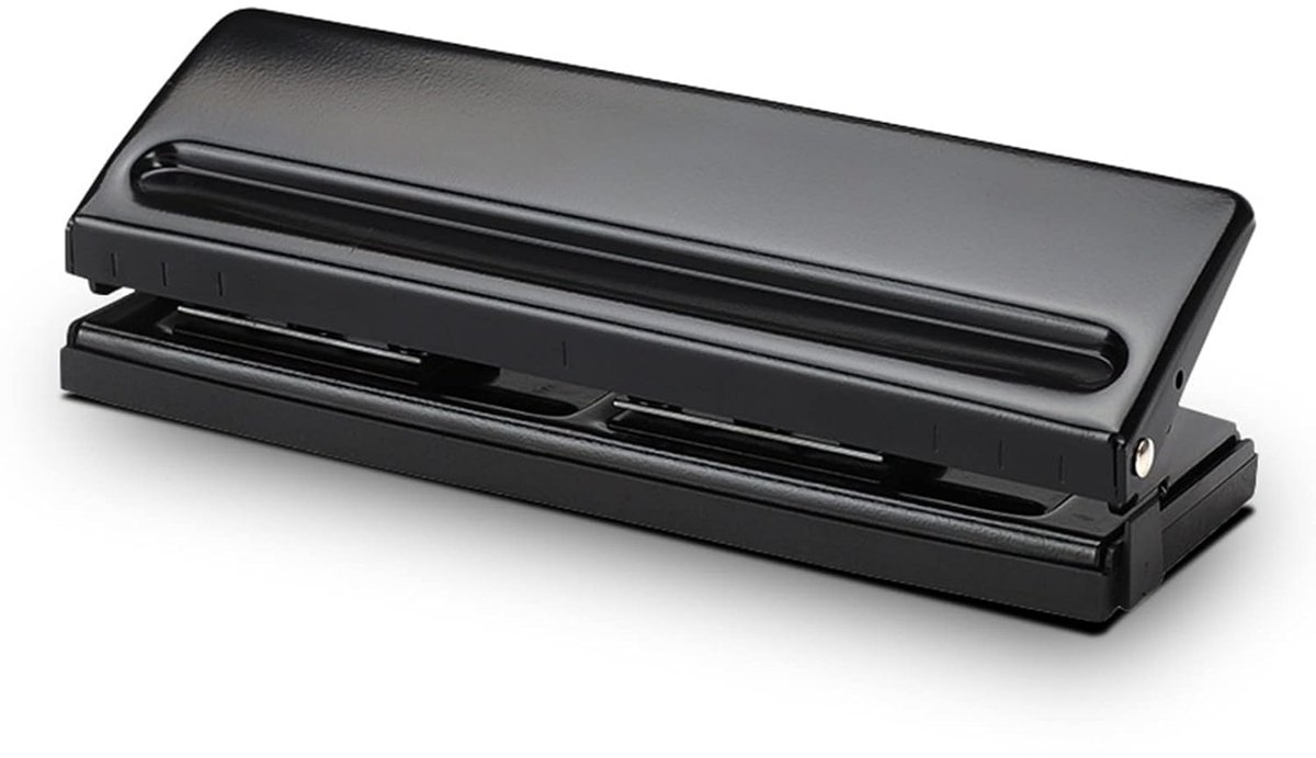 6-Hole Punch - Verstelbare Desktop Puncher - Documenten Binder Puncher voor A3 A4 A5 A6 B3-B7 - 6 Bladen Capaciteit