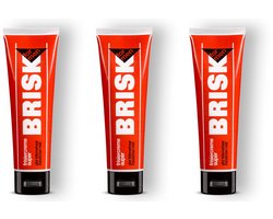 BRISK Frisiercrème Super – 3 x 100 ml – Haarcrème voor Mannen – Natuurlijke Hold zonder Glans – Flexibele Styling – Makkelijk Uitwasbaar