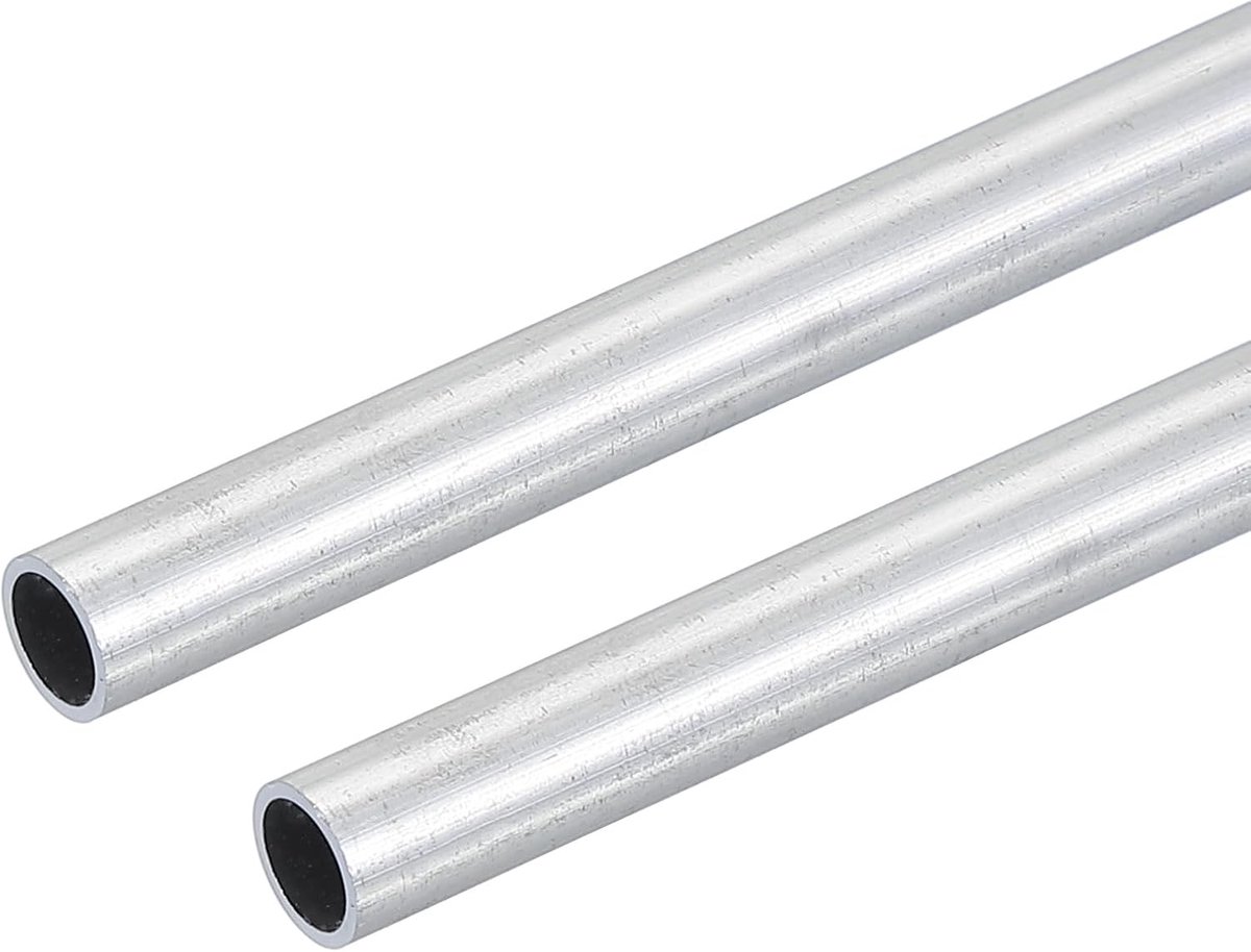 6063 Aluminium Tube - 10mm OD - 1mm Dikte - 300mm Lengte - Ronde Buis - Naadloze Metaal Rechtse Pijp - DIY Klussen - Industrieel Model Meubilair