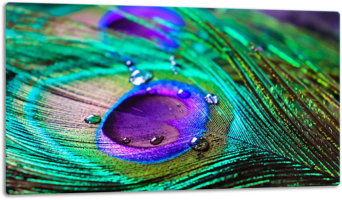 TMK ArtDeko Pioen - Snijplank - Glas - 52x30cm - Beschermplaat