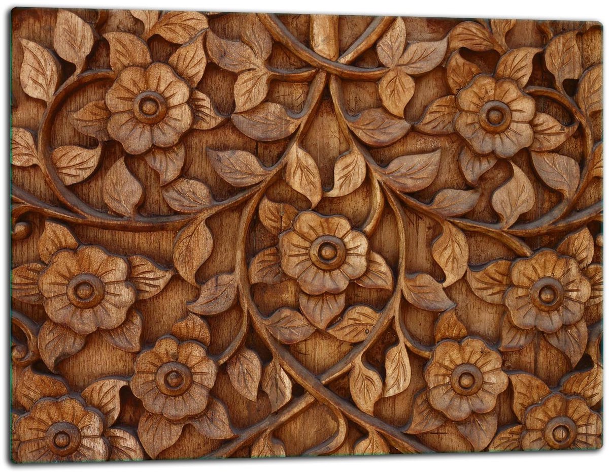 TMK ArtDeko Serie - Snijplank - Glas - 52x40cm - Inductie Veilig