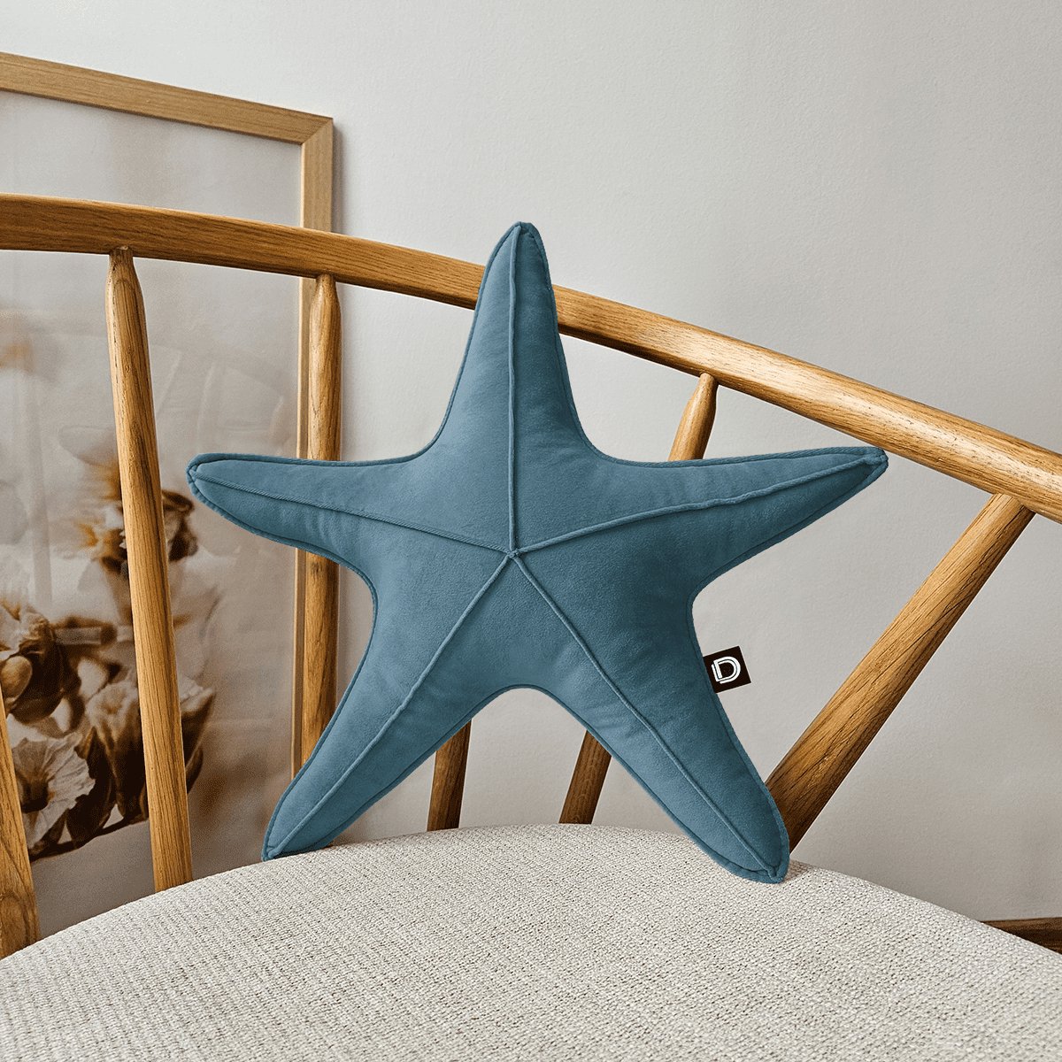 Decordruk VELVET Serie - Sierkussen - Stervormig - Morska - 43cm