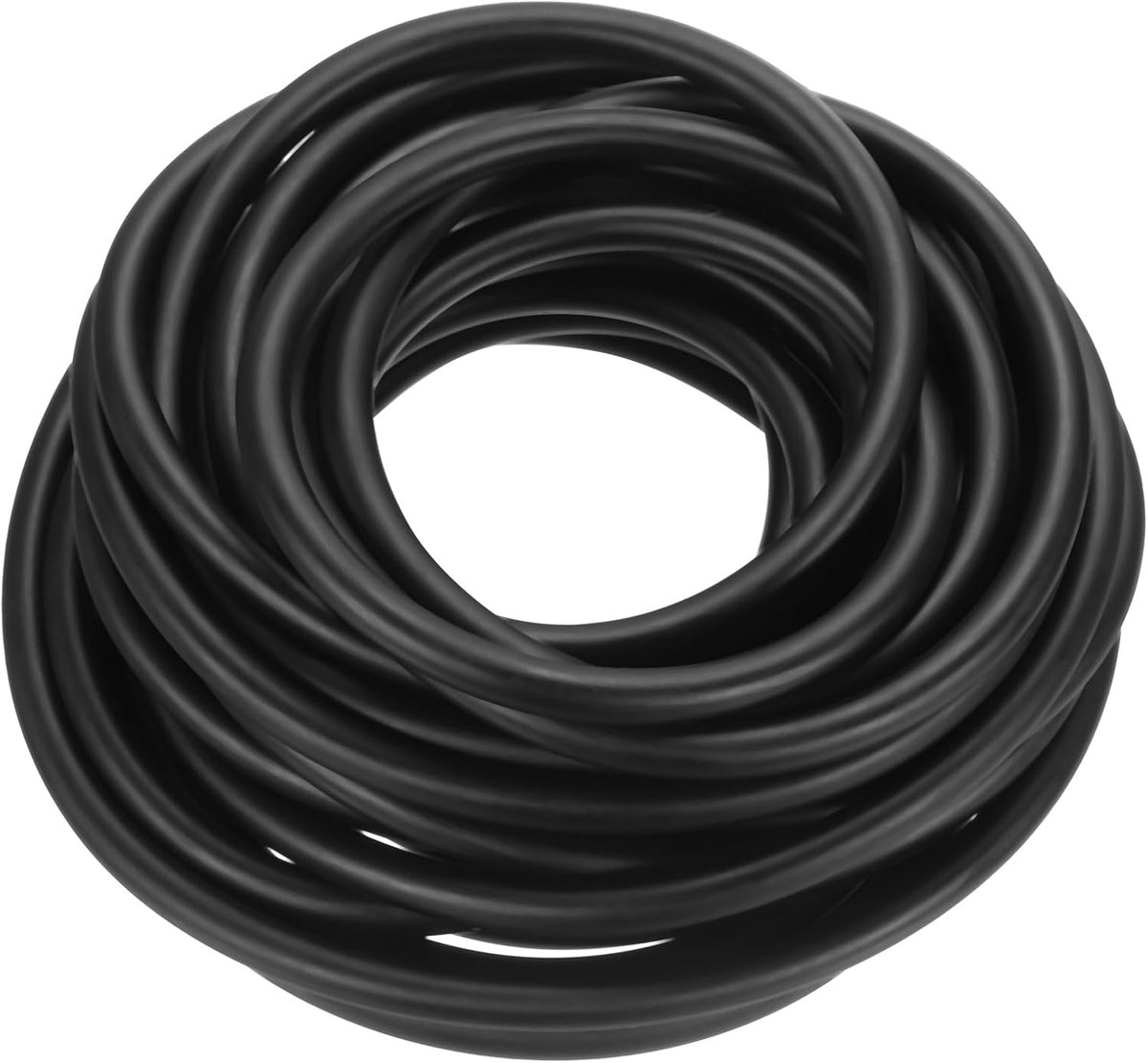 8m Natural Latex Rubber Tube - 1/8" (3mm) ID x 1/4" (7mm) OD - Sling Shot Rubber Bands - Rubber Tube voor Oefening - Laboratorium - Huis Tuinslang - Zwart