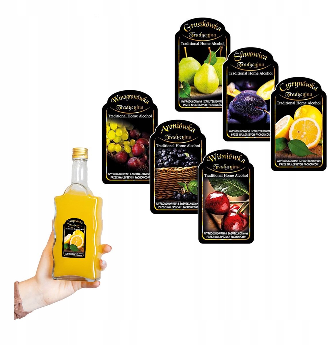 Bimberek - Premium Mini Alcohol Etiketten - 10 Stuks - Verschillende Ontwerpen