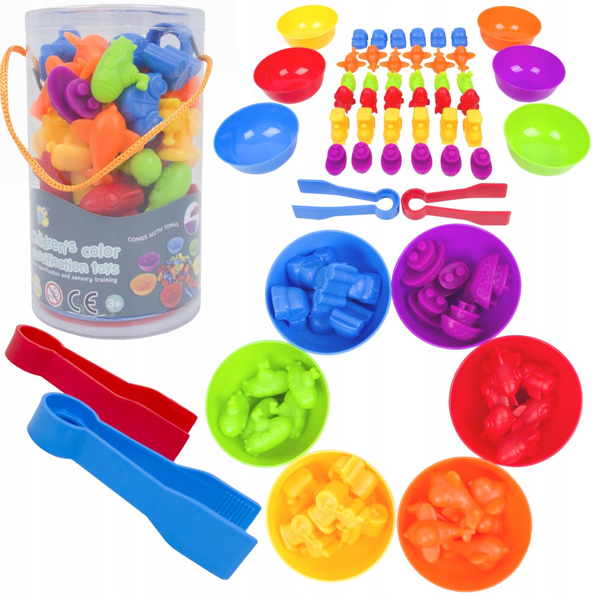 LandToys - Kleuren Sorteren - Educatieve Speelset - 45 Stuks - Voor Kinderen 3+