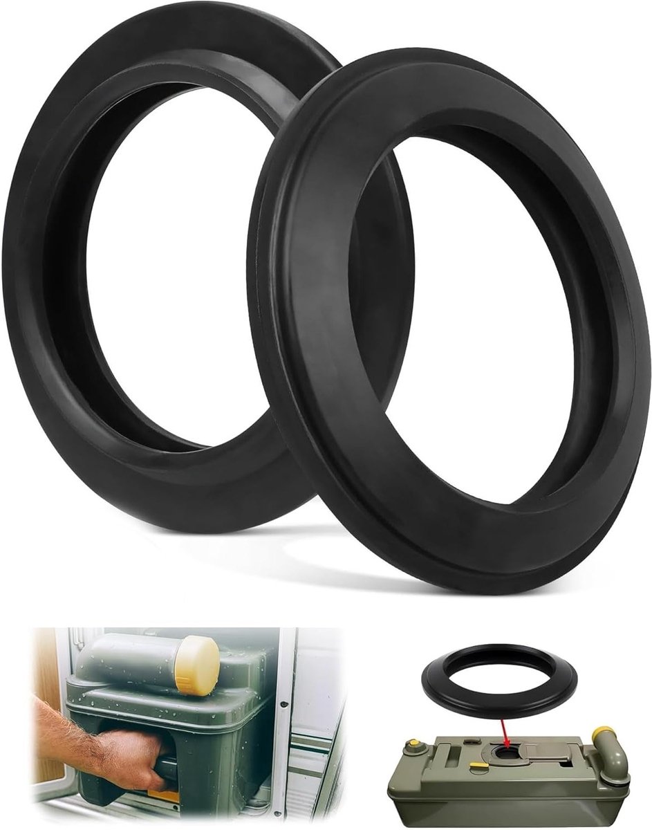 2 Stuks Toiletafdichting voor Cassette Toiletten, Waterdicht en Eenvoudig te Installeren, Vervangingsonderdelen voor C200, C250, C400, C2, C3, C4 Toiletten