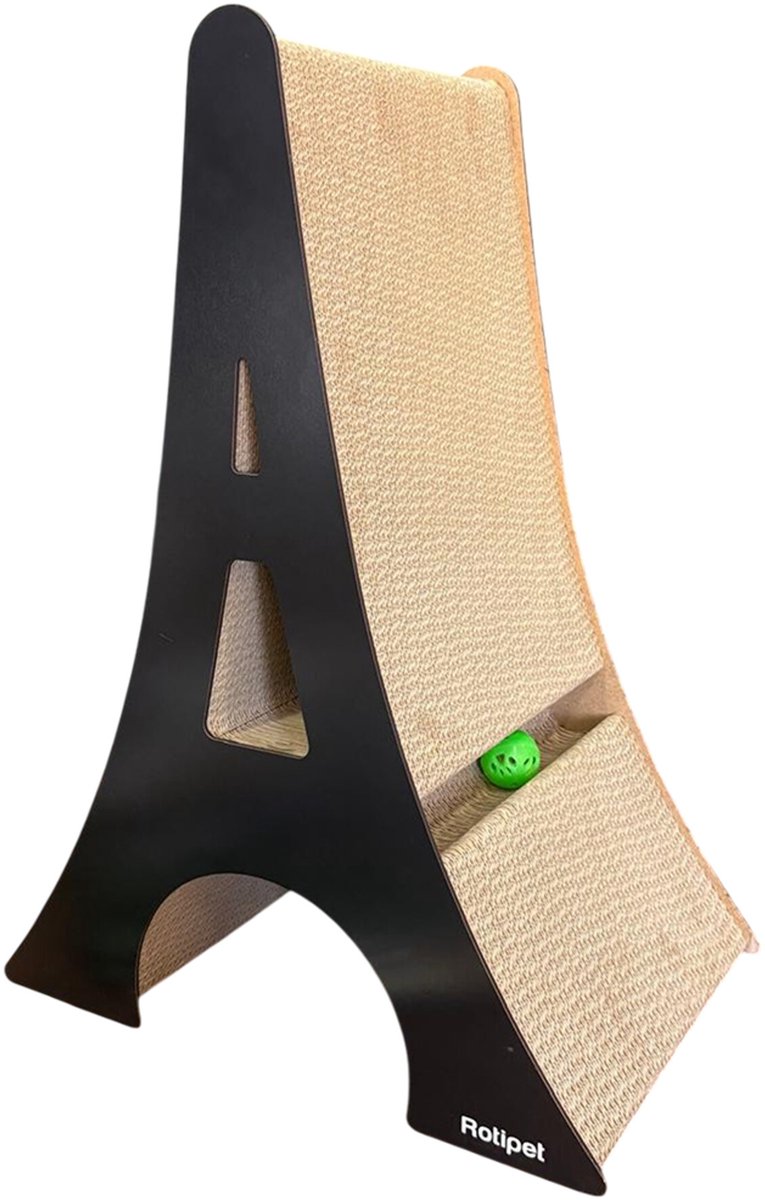 Krabkarton kat MDF Eiffeltoren zwart 60 cm