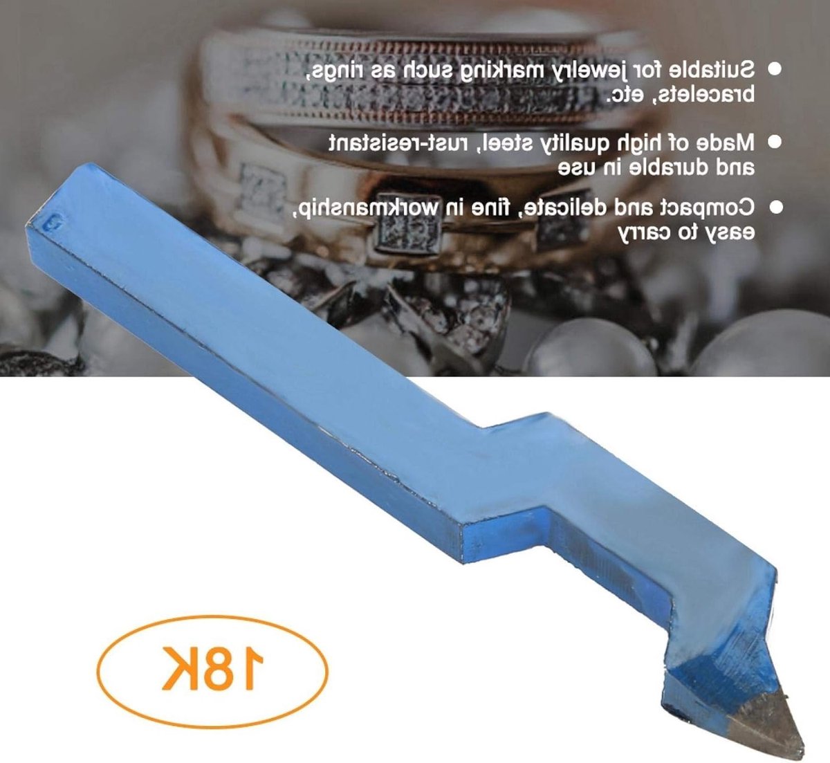 Metalen Stempel voor Sieraden, Curved Design Markeer Tool voor Ringen en Armbanden, Precisie Stamping Gereedschap voor Sieradenbewerking