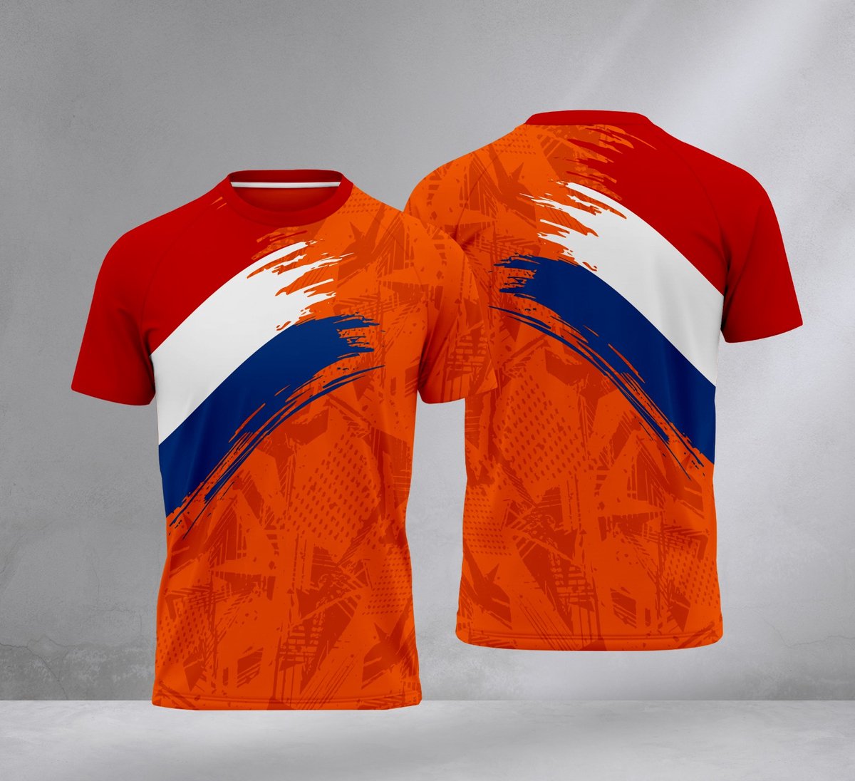 TrineWear Vlag - T-shirt - Nederland - Oranje - Unisex - WK 2026 152