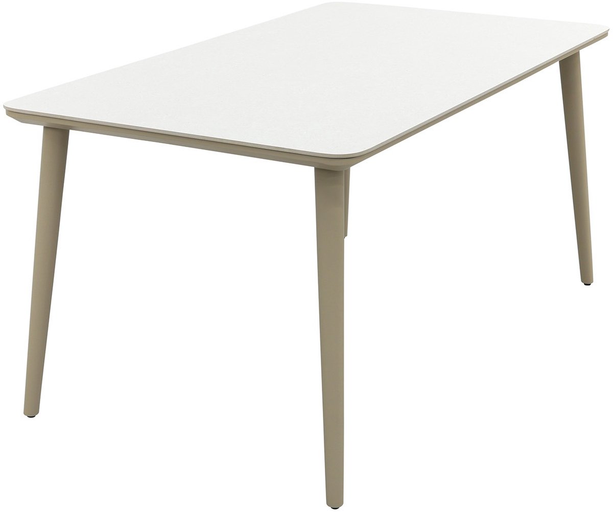 Sofia dining tuintafel keramiek 160x90 cm. - Latte